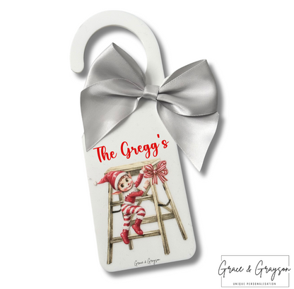 Christmas Elf  Door Hanger