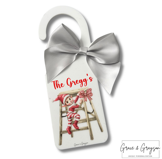 Christmas Elf  Door Hanger