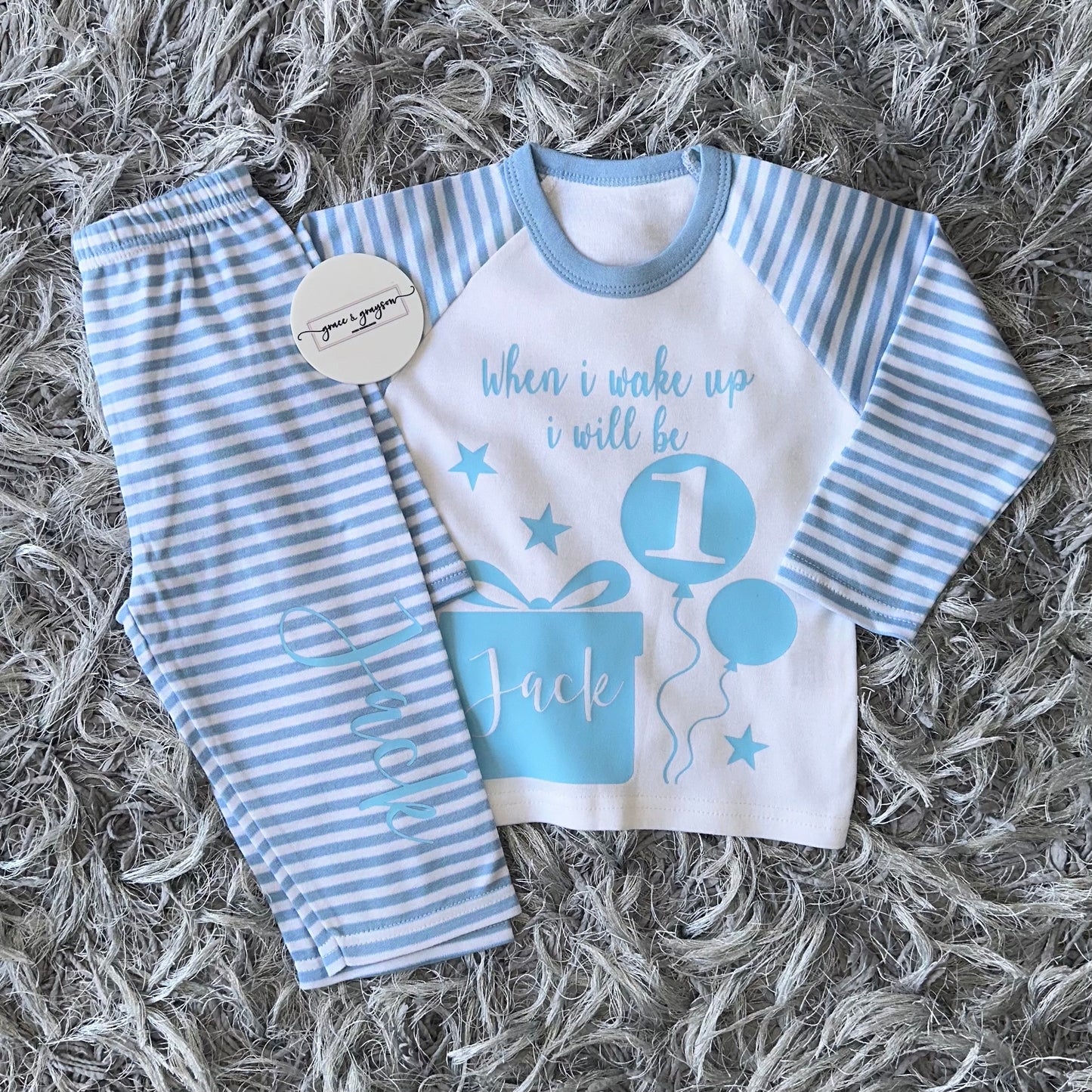 Personalised Birthday Balloon Pyjamas