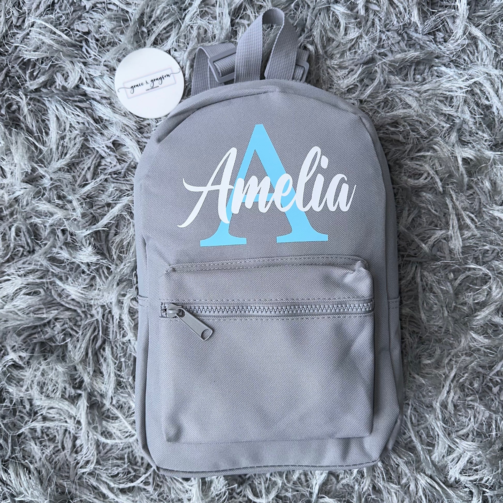 Personalised Name Initial Backpack Grace Grayson