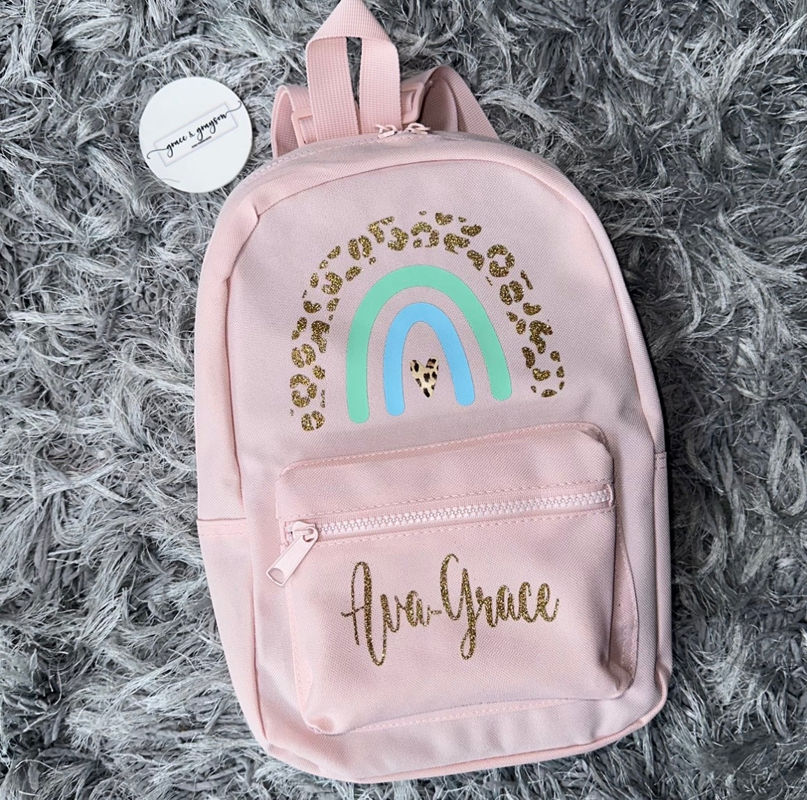 Personalised Rainbow Backpack