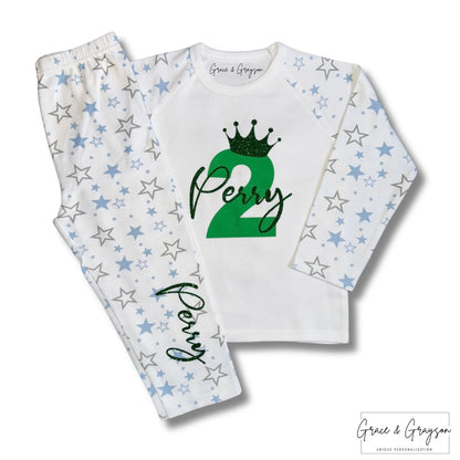 Personalised Birthday Number Pyjamas