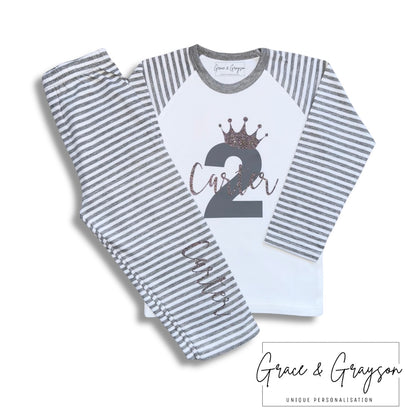 Personalised Birthday Number Pyjamas
