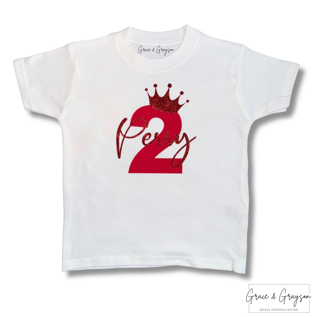 Personalised Birthday Number T-Shirt