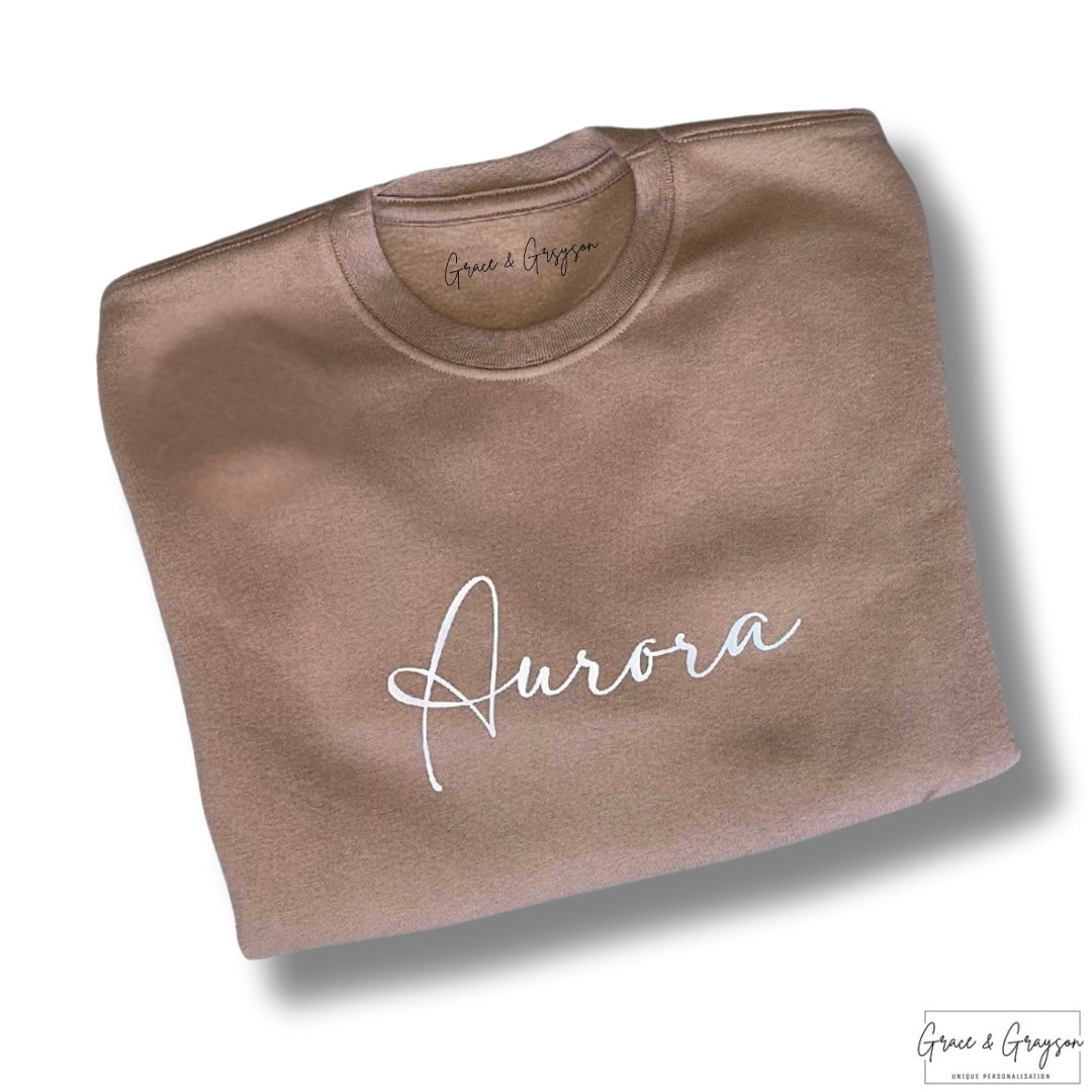 Personalised Warm Taupe Sweatshirt