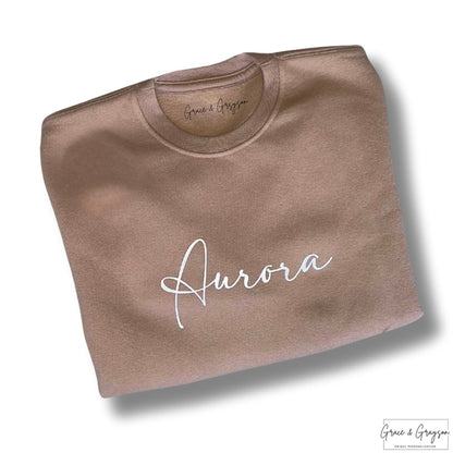 Personalised Warm Taupe Sweatshirt