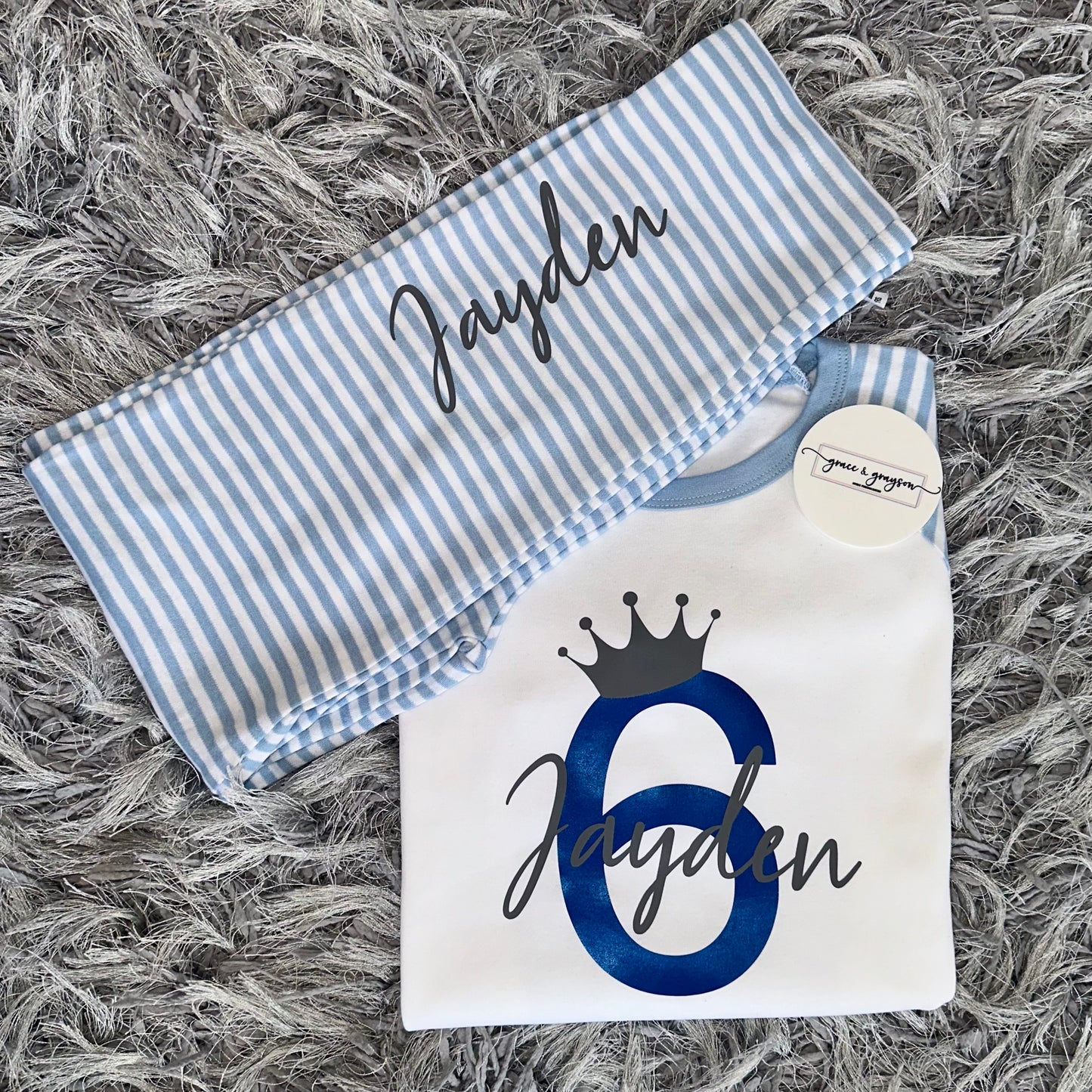 Personalised Birthday Number Pyjamas