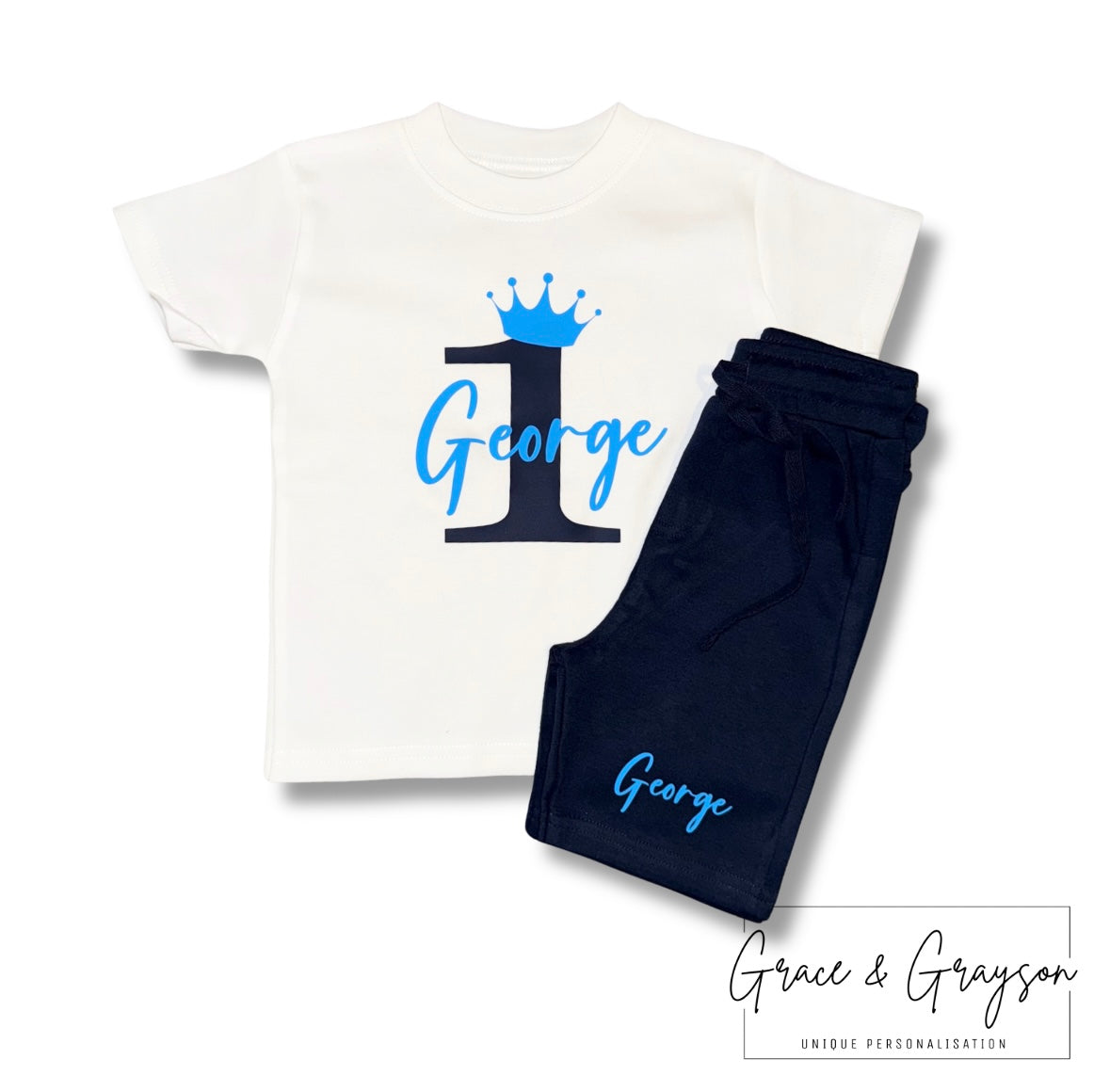 Personalised Birthday Shorts & T-Shirt Set