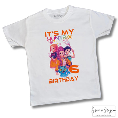 Personalised It's My Huntrix Birthday T-Shirt