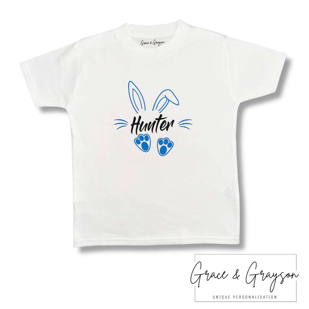Personalised Easter Boy Bunny T-shirt