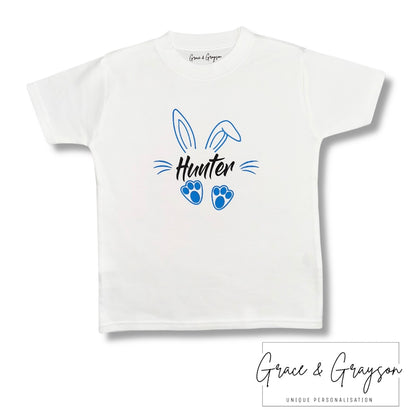 Personalised Easter Boy Bunny T-shirt
