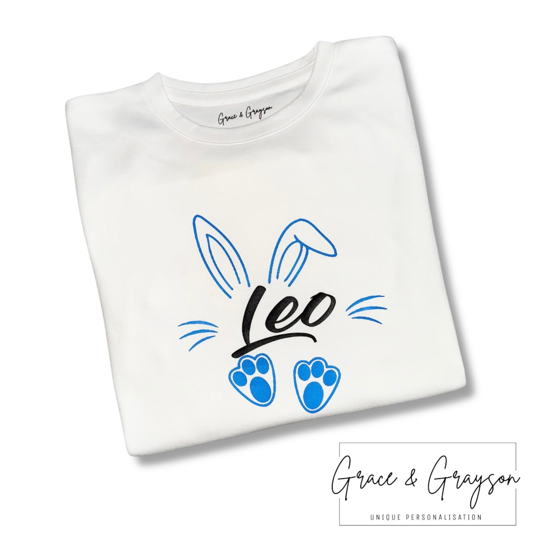Personalised Easter Boy Bunny T-shirt