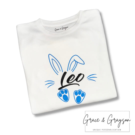 Personalised Easter Boy Bunny T-shirt