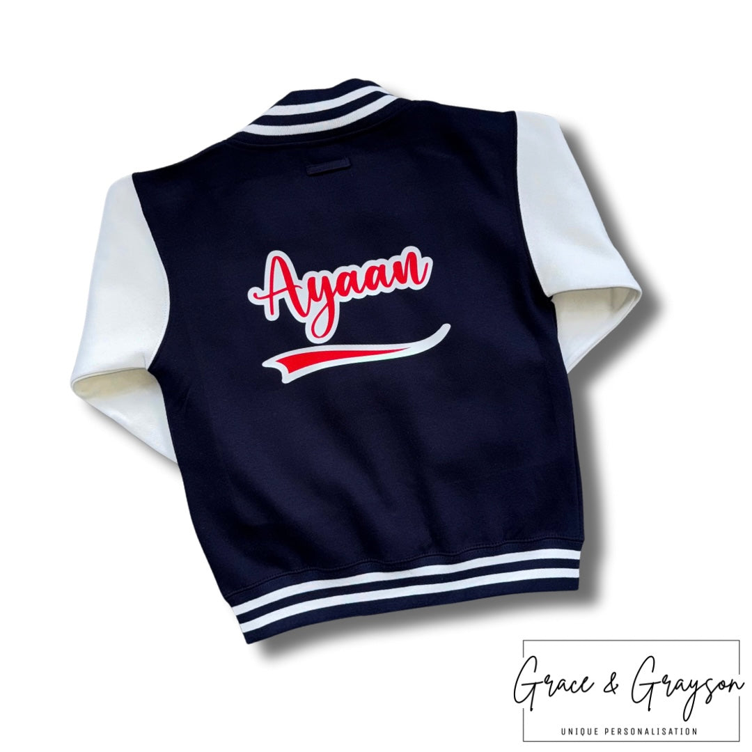 Personalised Swoosh Varsity Jacket