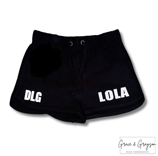 DLG Black Retro Shorts