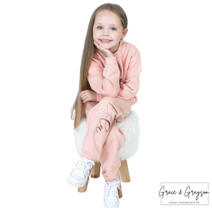 Personalised Dusty Pink Tracksuit