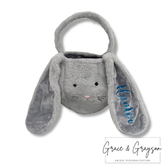 Personalised Plush Easter Bunny Baskets