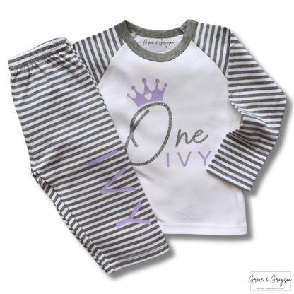 Girls Personalised Birthday Pyjamas