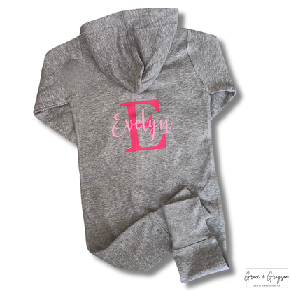 Girls Personalised Name & Initial Onesie