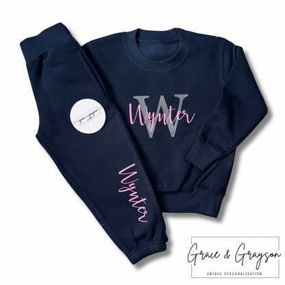 Girls Personalised Name & Initial Tracksuit