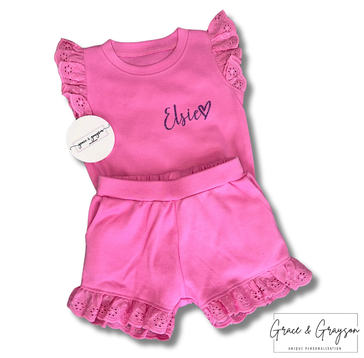 Girls Personalised Shorts & T-Shirt