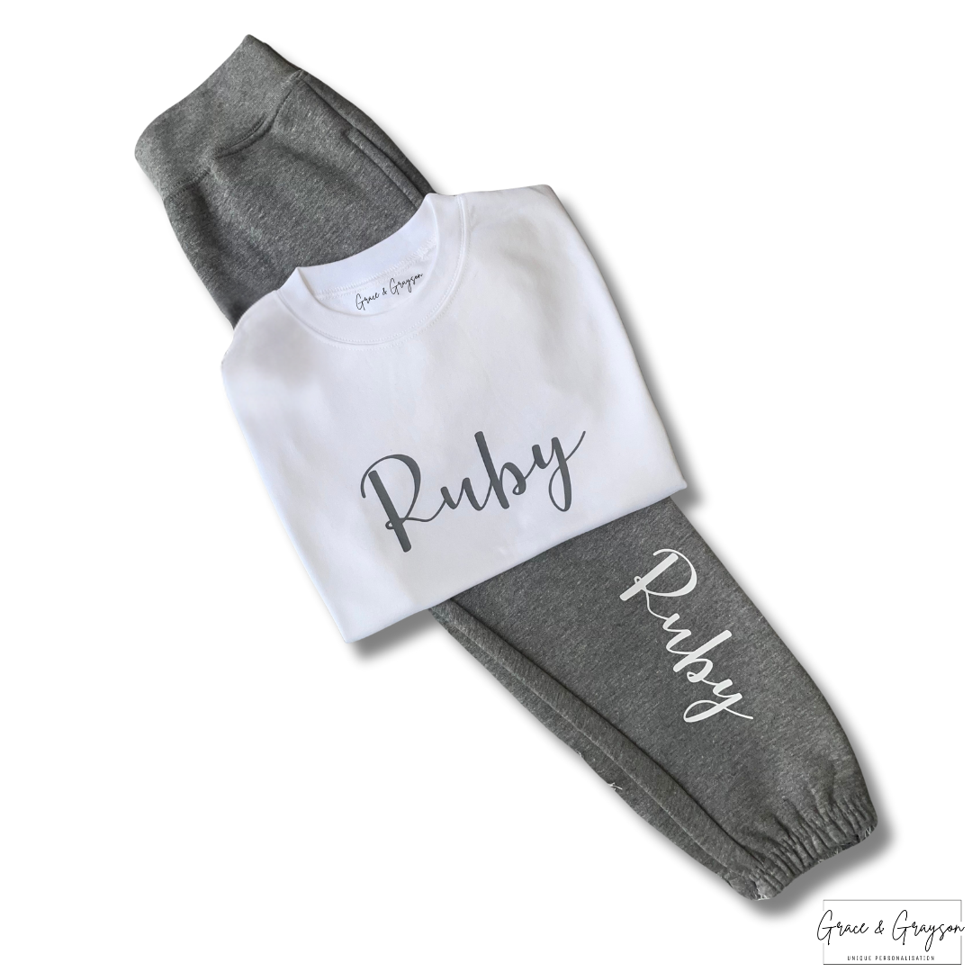 Girls Personalised T-Shirt & Joggers