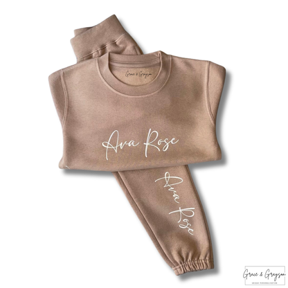 Personalised Warm Taupe Tracksuit