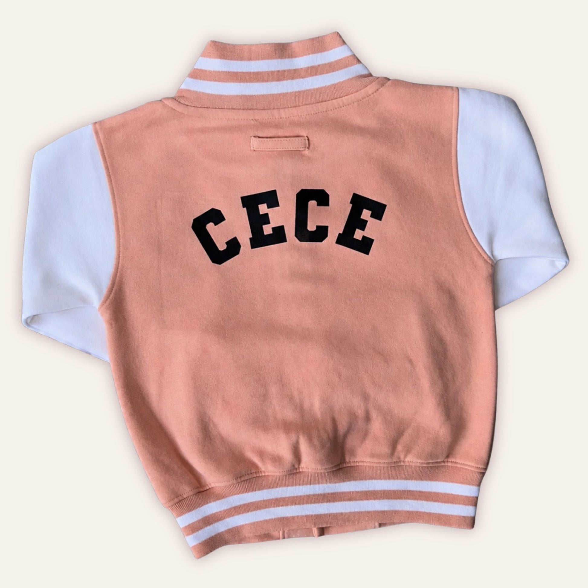 Girls personalised varsity jacket