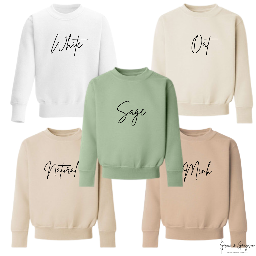 Grace And Grayson Kids Sweater Colours