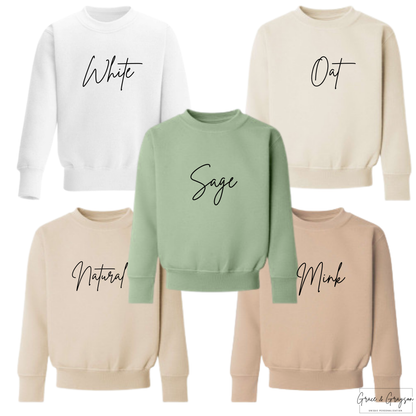 Grace And Grayson Kids Sweater Colours