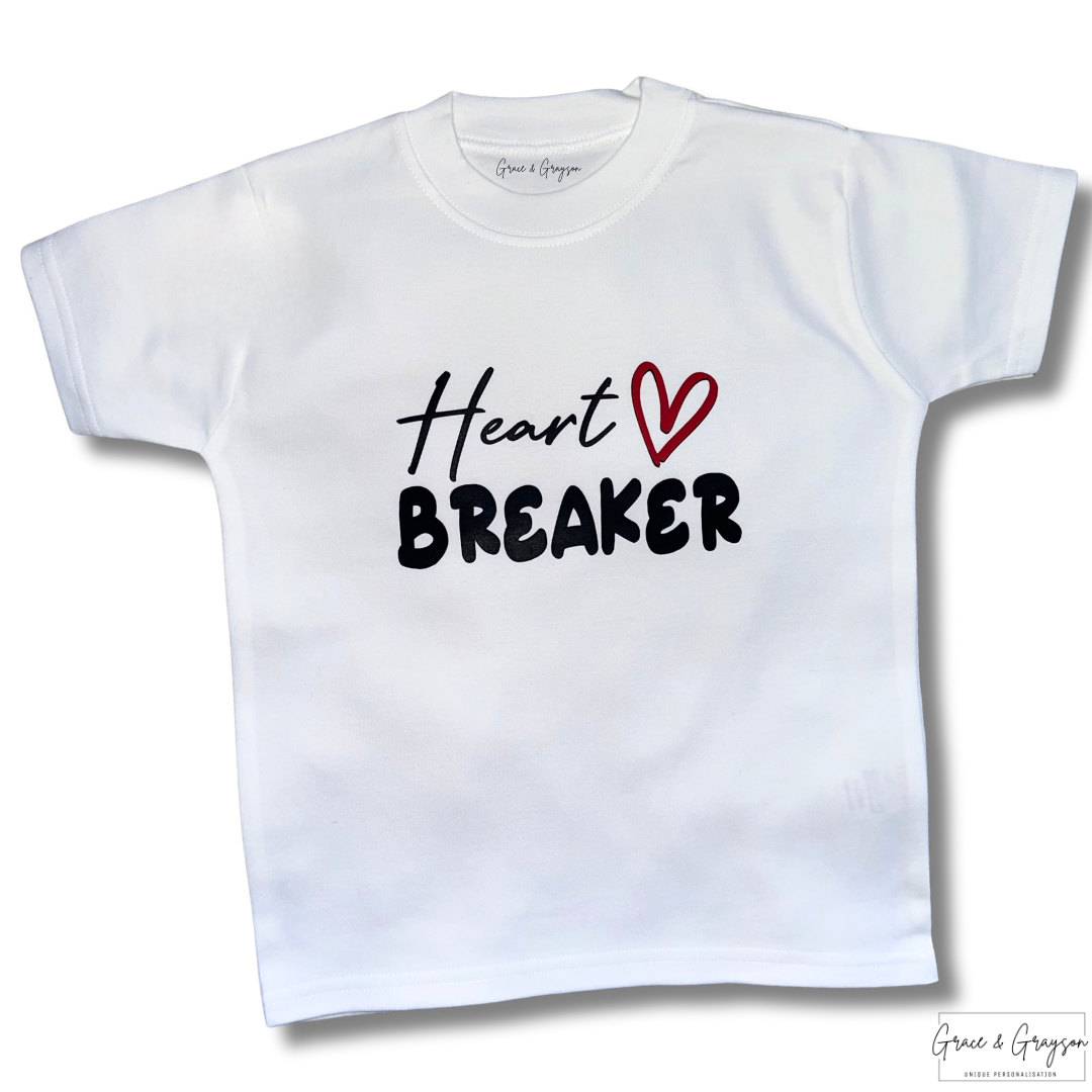 Personalised Valentines Heart Breaker T-Shirt