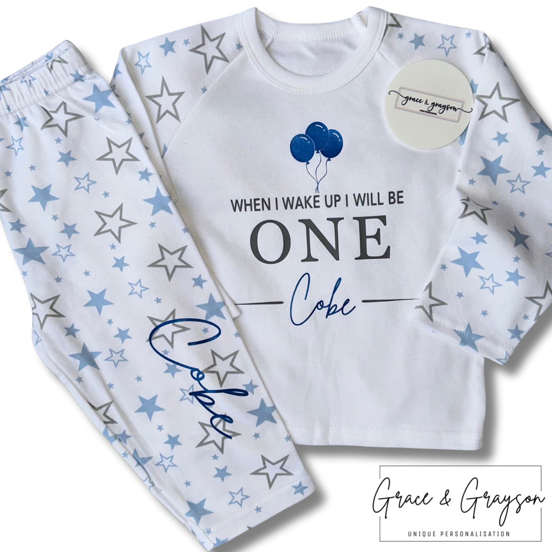 Personalised When I Wake Up Boys Birthday Pyjamas
