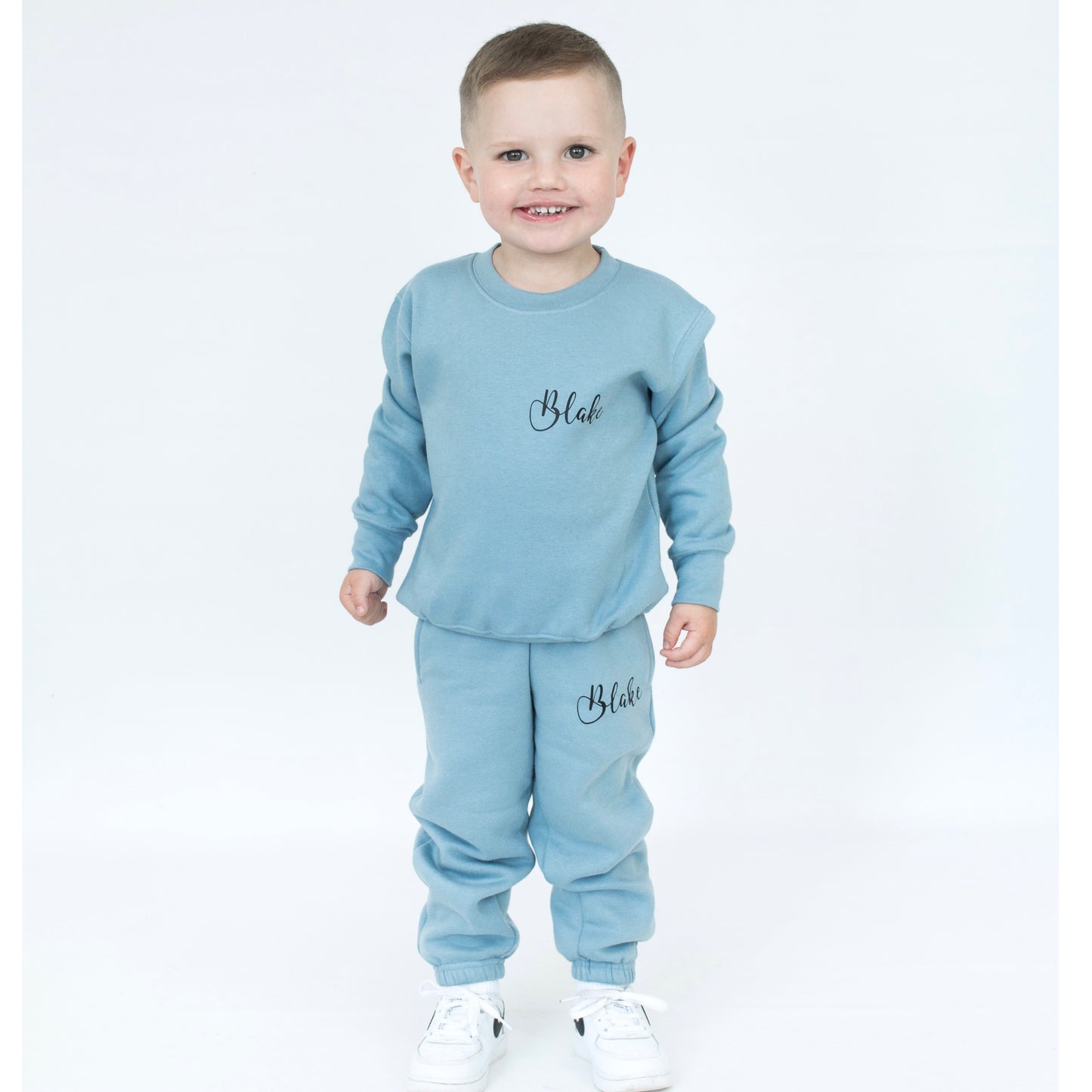 Personalised Dusty Blue Tracksuit