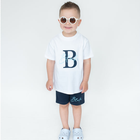 Name & Initial Shorts & T-Shirt Set