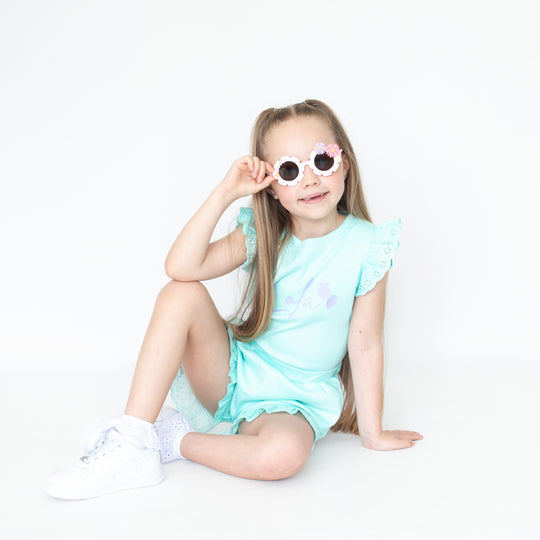 Strawberry Broderie Frill Shorts & T-Shirt Set