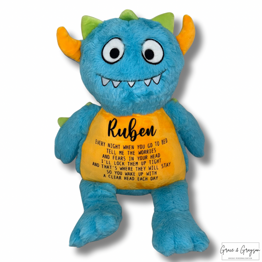 Personalised Worry Monster Teddy