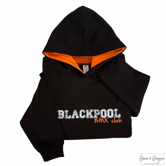 Kids Black & Orange Blackpool BMX Hoodie