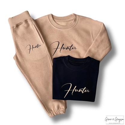 Three Piece Warm Taupe Tracksuit