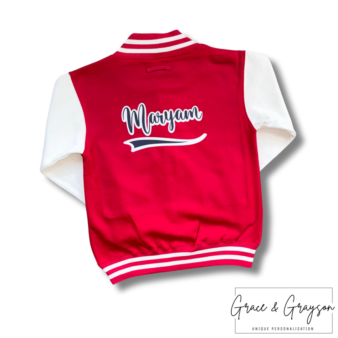 Personalised Swoosh Varsity Jacket
