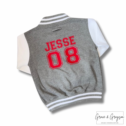 Personalised Name & Number Varsity Jacket