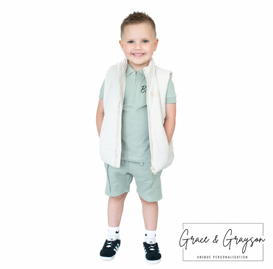 Children's Personalised Box Name Gilet