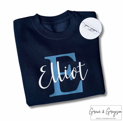 Personalised Name & Initial Sweatshirt
