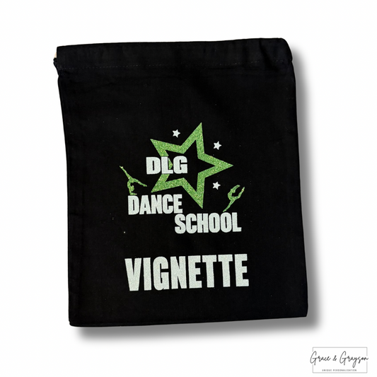 DLG Dance School Draw String Accessory Bag