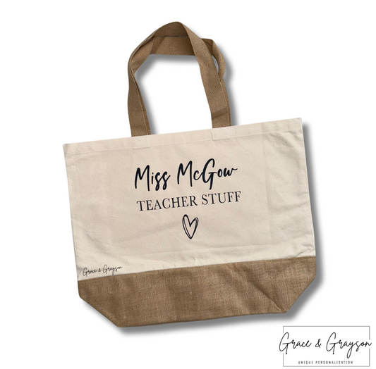 Teacher Stuff Jute Bag