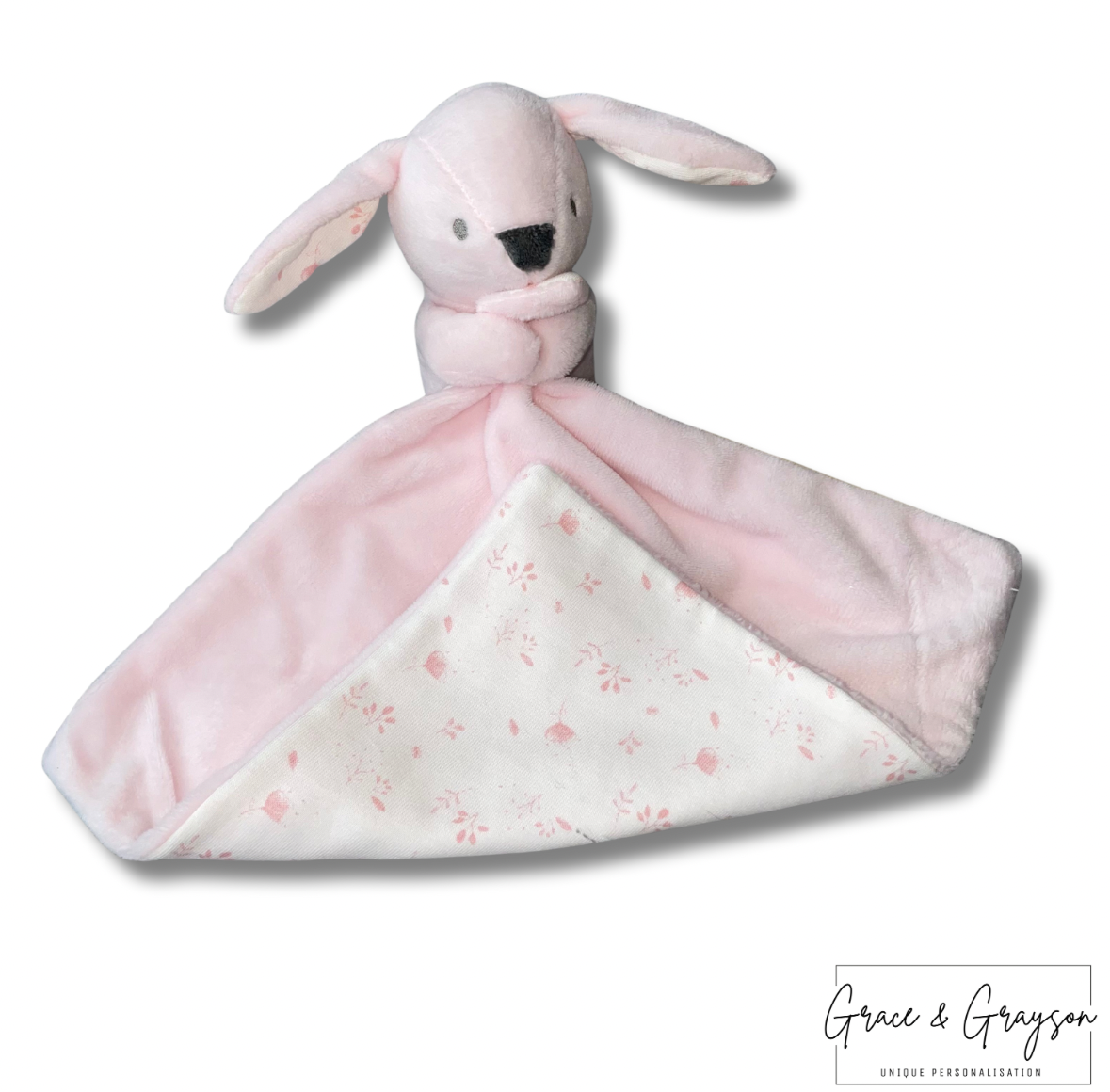 Personalised Pink Bunny Comforter