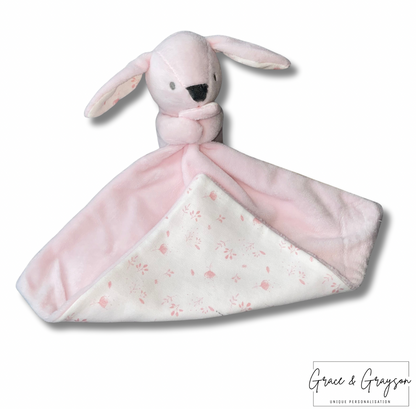 Personalised Pink Bunny Comforter