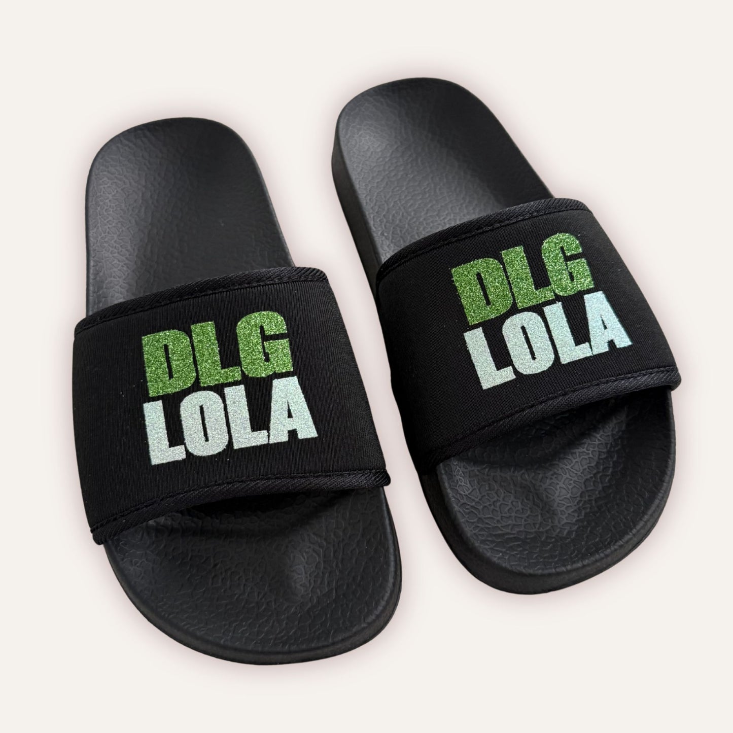 DLG Personalised Black Sliders