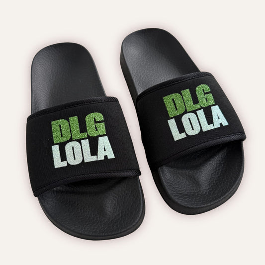 DLG Personalised Black Sliders