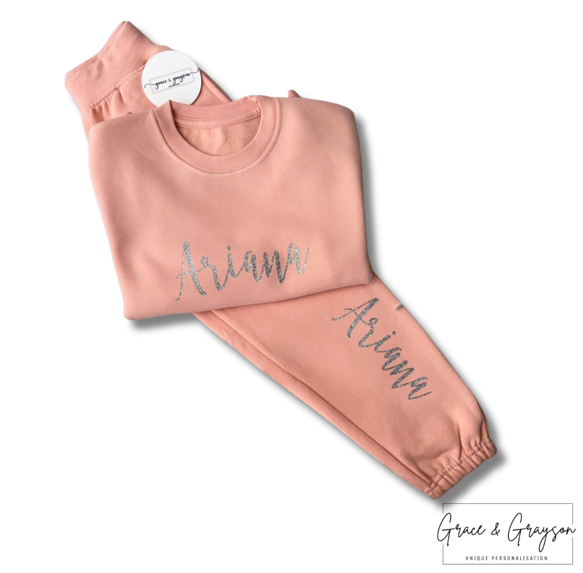 Personalised Dusty Pink Tracksuit