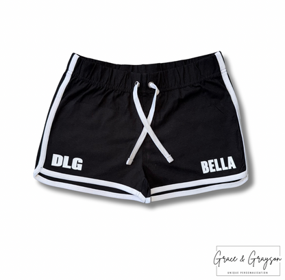 DLG Black/White Retro Shorts